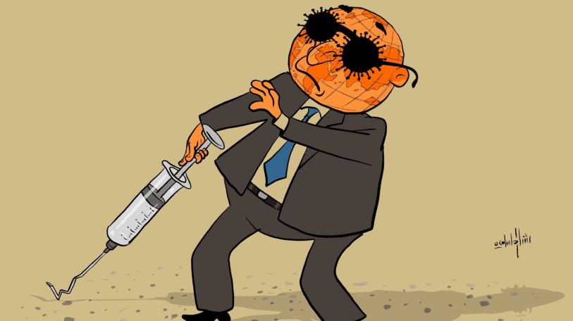 كاريكاتير | كورونا يسبب العمى!