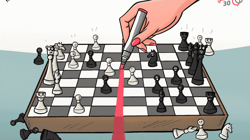 كاريكاتير | خط أحمر!