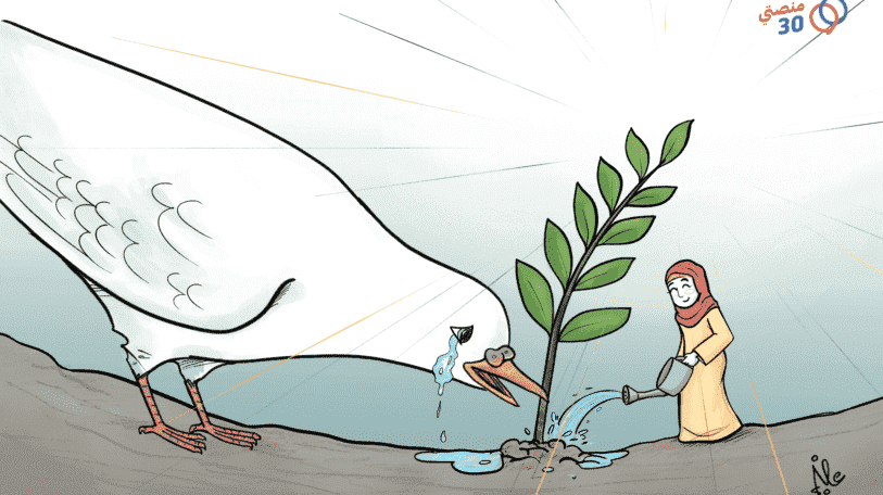 كاريكاتير | المرأة وجهود إحلال السلام!