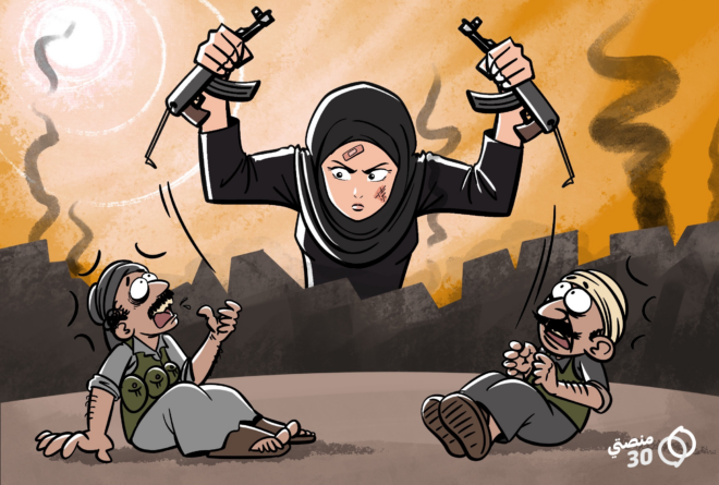 كاريكاتير | مساعي المرأة اليمنية لوقف الصراع!