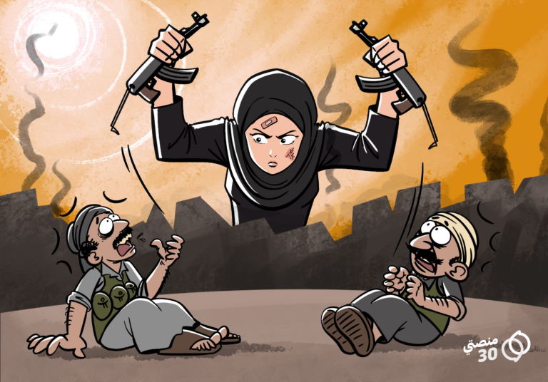 كاريكاتير المرأة اليمن الصراع